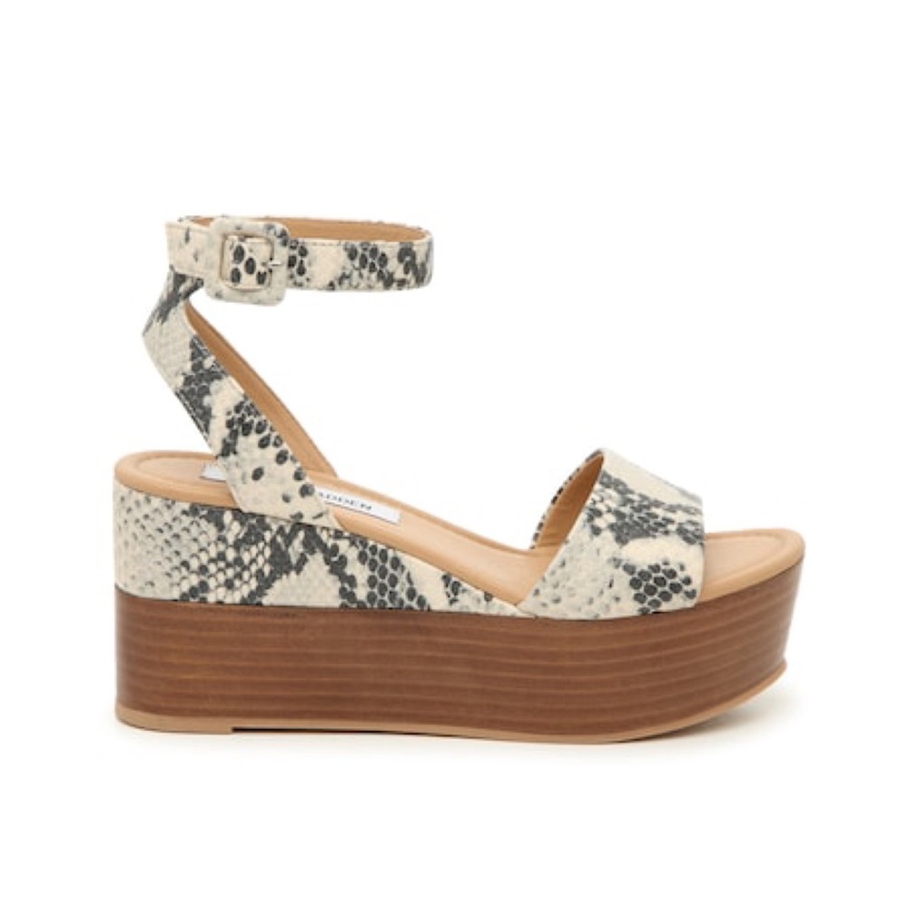 Steve Madden Snake Print Wedges